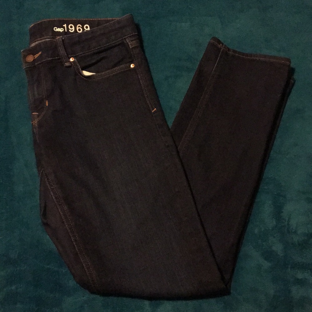 Gap Real Straight Dark Wash Jeans